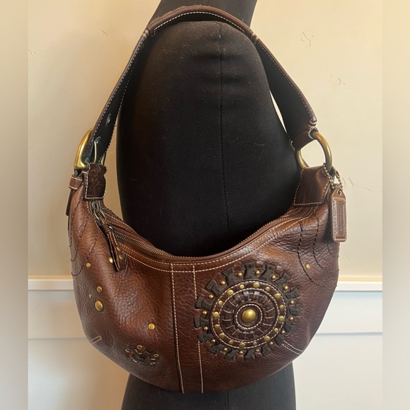 Coach Soho Mia Small Starburst Studded & Laced Hobo Bag - Picture 1 of 8